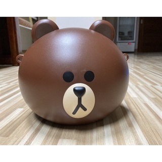 ถังป็อปคอร์น Line Brown