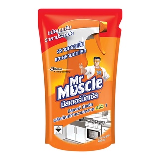 มิสเตอร์มัสเซิลผลิตภัณฑ์ทำความสะอาดครัว 400มล. Mr Muscle Kitchen Cleaner 400 ml.