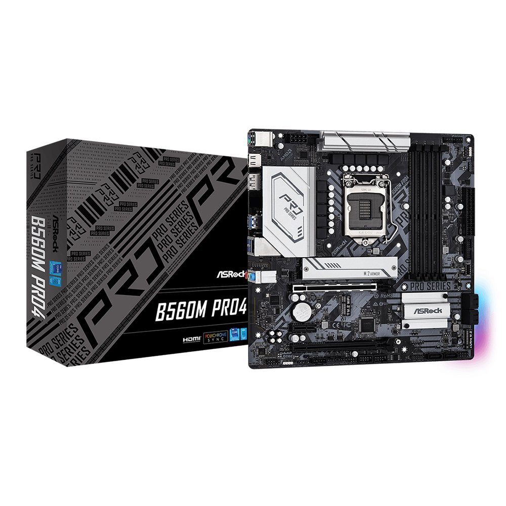 MAINBOARD ASROCK B560M PRO4 INTEL LGA 1200 ***ของใหม่พร้อมส่ง***