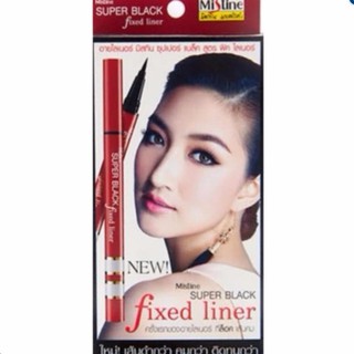 Mistine Super Black Fixed Liner / มิสทีน ซุปเปอร์ แบล็ค ฟิกซ์ ไล
 เนอร์ สีดำ