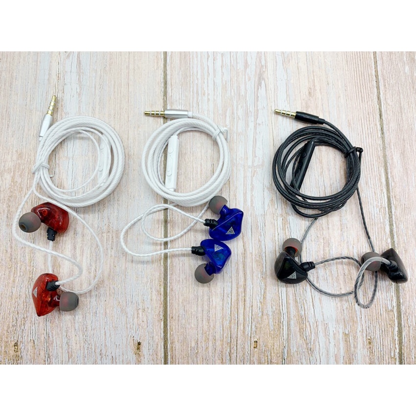 QKZ รุ่น CK5 หูฟังอินเอียร์ สเตอริโอ HiFi คล้องหู ควบคุมสายสนทนา มีไมโครโฟน Earphone Sport ไดนามิกสำหรับ IOS/Android