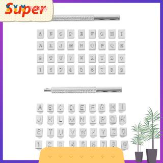 36pcs/set Stamps Letter Alphabet Numbers Set Punch Steel Metal Leather Tool Kit