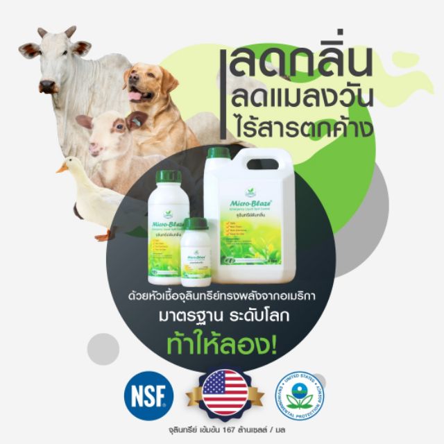 Micro-Blaze ELSC 1000 มล. ดับกลิ่นเหม็น เห็นผลทันที กำจัดแมลงวัน ได้ผลไว-ระยะยาว ปลอดภัย100% - รูปที่ 2