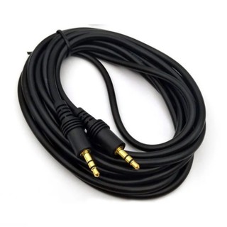 สาย Aux 5เมตร Aux Audio Cable 5Mสำหรับใช้กับลำโพงหรือเครื่งเสียงอื่นๆสัญญานดีทนทาน