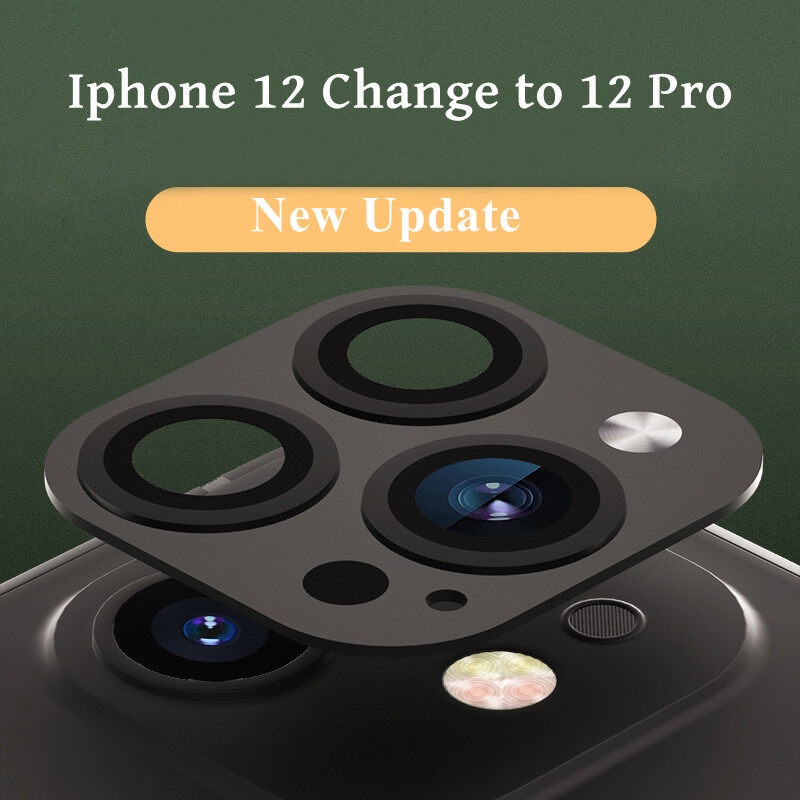สําหรับ iPhone 12 เปิด 12 Pro Max เลนส์กล้องเปลี่ยนที่สองสําหรับ iPhone 12 Pro ฝาครอบกระจกนิรภัยป้องกัน Len