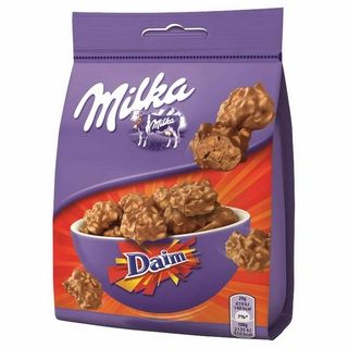 milka daim snax น้ำหนัก 145 กรัม BBF 12/03/24