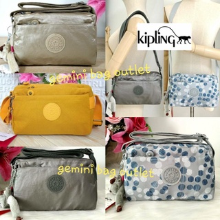 ส่งฟรีไม่ใช่โค๊ด !! ของแท้ ✔️ พร้อมส่งค่ะ ▪️ 8.5 นิ้ว ▪️ 🐒 KIPLING 4 ZIP MINI CROSSBODY BAG