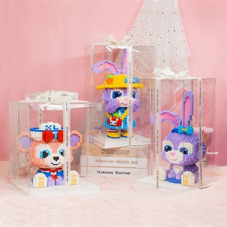 bearbrick*เลโก้* Star Dailu MINI 3D Diamond Small particle Building บล็อกของเล่นการศึกษาเด็กแทรกเข้ากันได้กับ LEGO Disne