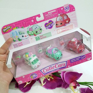 SHOPKINS CUTIE CARS PLAYSET OF 3 แพค 3 คัน #25 26 27