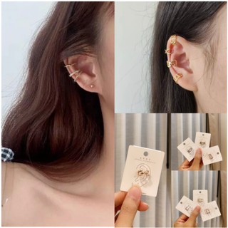 Ear cuff ต่างหู เกี่ยวหู ต่างหูหนีบ สไตล์เกาหลี ไม่ต้องเจาะหู