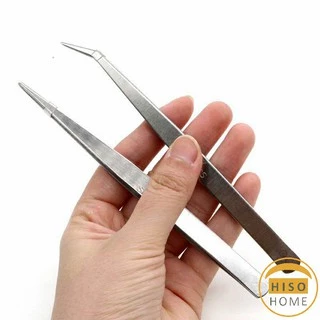 ปากคีบ คีบหนีบสแตนเลส คีมหนีบอเนกประสงค์ ปากคีบ มี 2 แบบ ปากคีบงอ ปากคีบแหลม Stainless steel tweezers