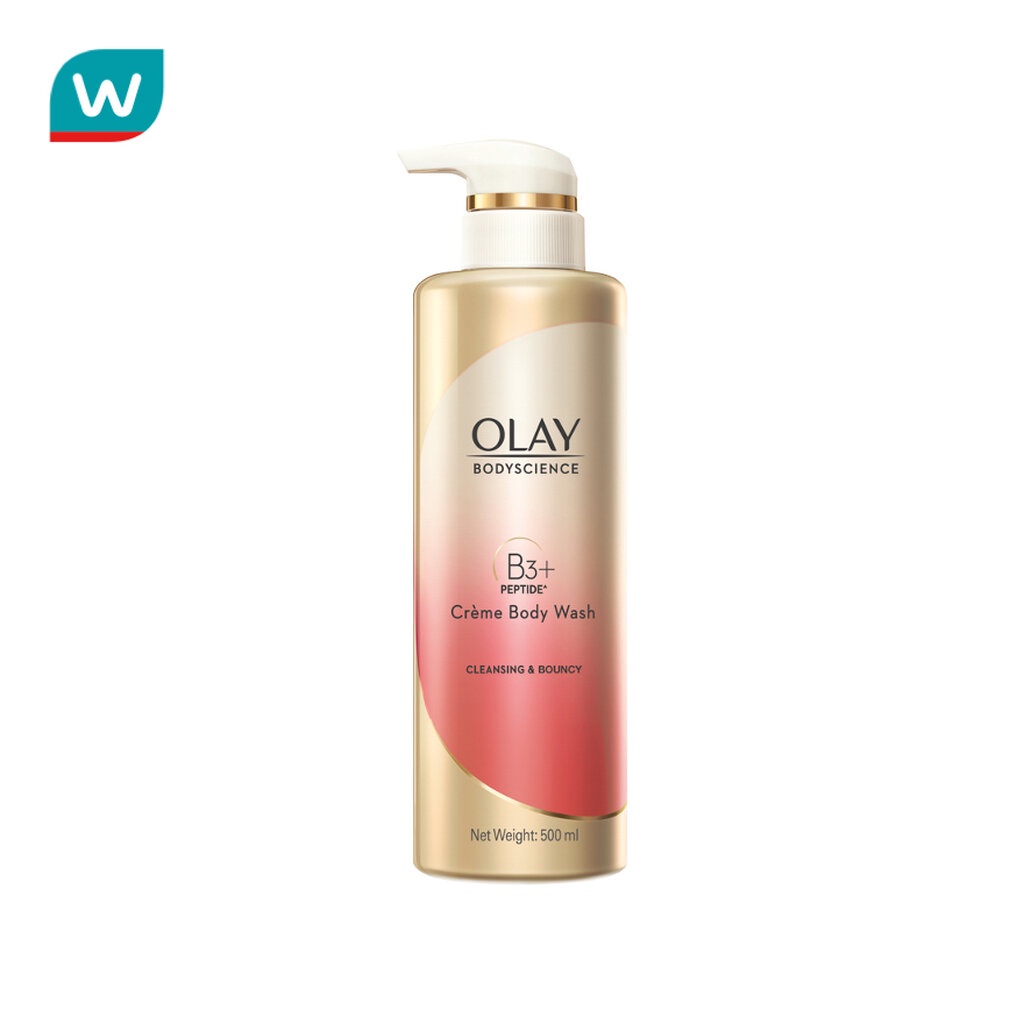 Olay โอเลย์ บอดี้ไซเอนซ์ คลีนซิ่ง แอนด์ บัลซี่ ครีม บอดี้ วอช 500 มล.