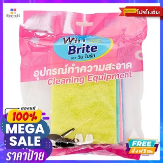 วินไบร์ท แผ่นใยขัด อเนกประสงค์ 4 ชิ้นWB SCOURING PADS 4 PCS.