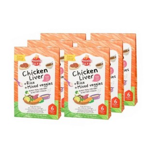 ซื้อ6แถม1!! Picnic BabyFood รสตับไก่+ข้าวสุก+ผักรวม  x 6กล่อง