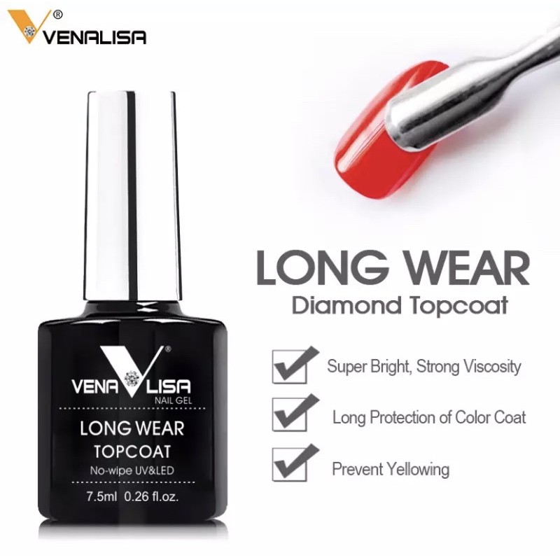 VENALISA Long Wear Top Coat ท็อปกระจก