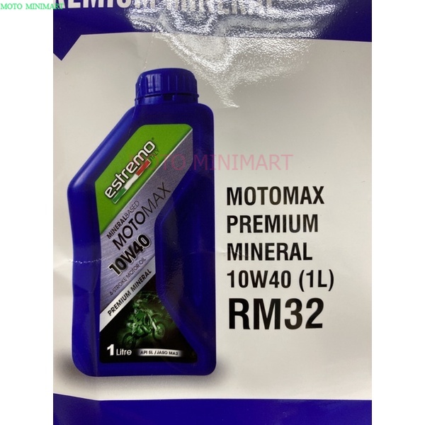 ESTREMO MOTOMAX PREMIUM MINERAL 10w40 20w50 4T