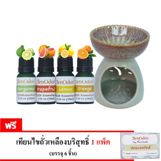 เตาเผา+ชุดน้ำมันหอมระเหย Fruity Set