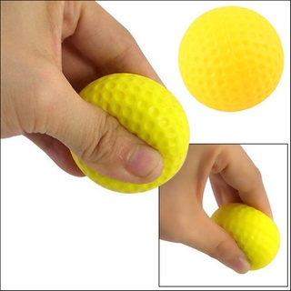 20 x Golf Ball ลูกกอล์ฟฝึกซ้อมในที่ร่ม PGM Golf Ball for Practice สีเหลือง แบบยาง Q008