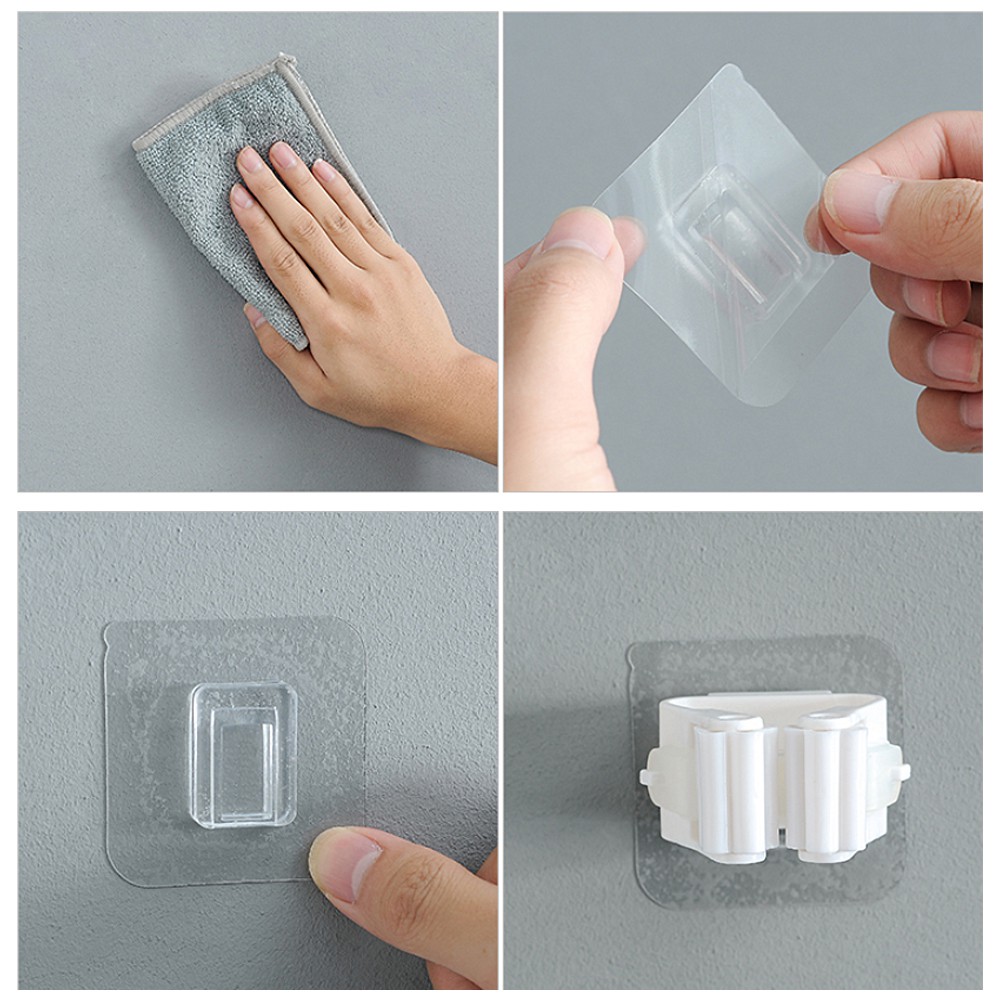 ที่แขวน ที่แขวนติดผนัง ที่แขวนไม้กวาด ติดผน ที่แขวนไม้กวาด ติดผนัง ที่แขวนไม้ถูพื้น รุ่นไม่ต้องเจาะ - รูปที่ 5