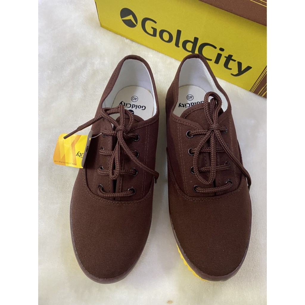 รองเท้าผ้าใบGOLDCITY G009 ทรงหัวเรือ ผ้าแคนวาส สำหรับนักเรียน ทำงาน ของแท้