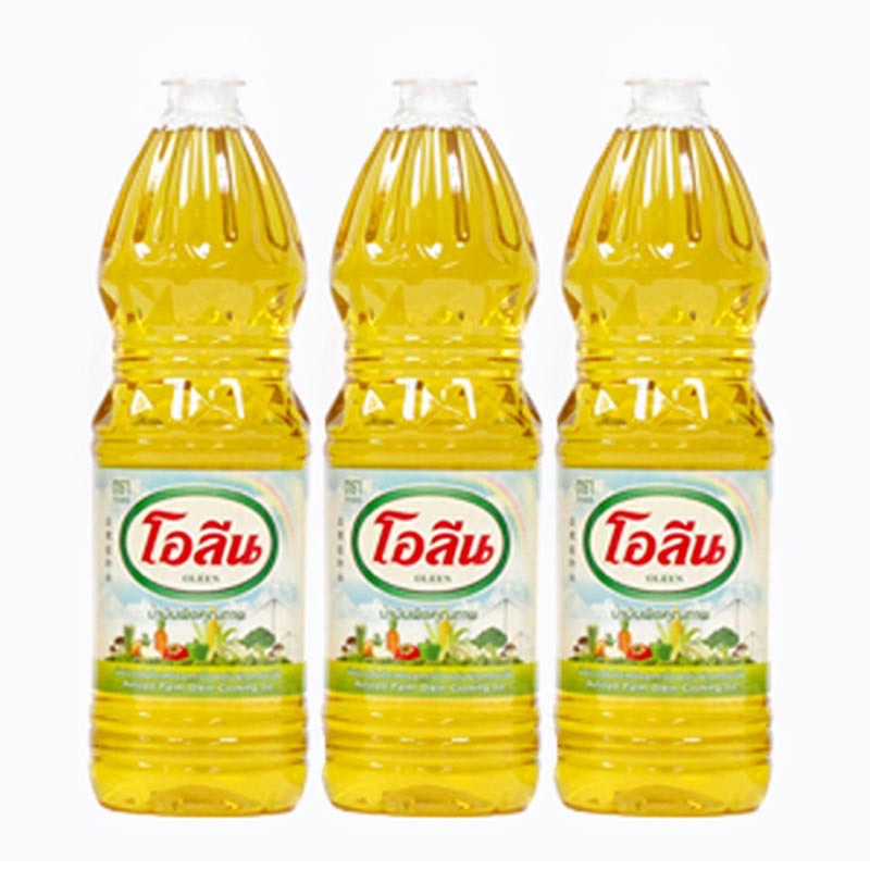 น้ำมันปาล์ม ตรา โอลีน (OLEEN BRAND) ขนาด 1 ลิตร (แพ็ค 3 ขวด)