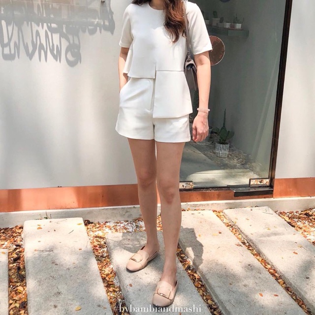 White Passion- Anna Shorts - White สีขาว
