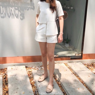 White Passion- Anna Shorts - White สีขาว