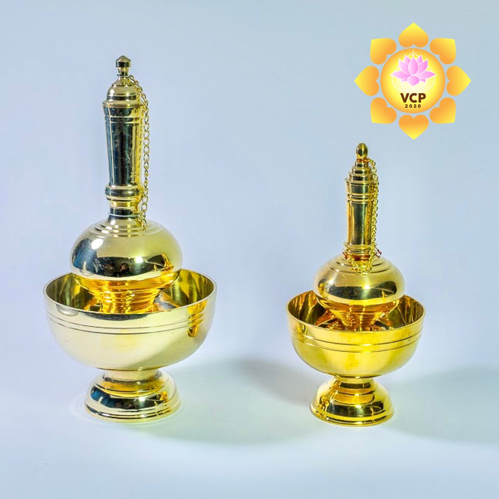 กรวดนํ้า ทองเหลือง (แท้) ขนาดเล็ก/ใหญ่