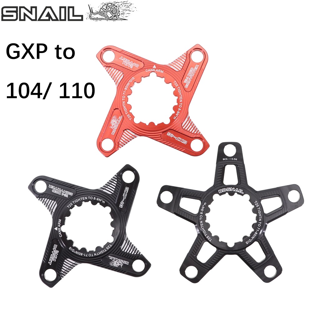 อะแดปเตอร์โซ่หอยทาก Spider GXP Converter สําหรับ Sram GXP 104 BCD X9 XX1 X0 X01 110bcd 5 แขน