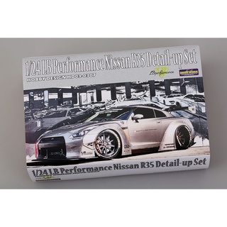 Hobby Design : HD03-0307 : 1/24 LB Performance Nissan GT-R R35 Wide Body Kit Detail-Up Set (Resin+PE+Metal parts)