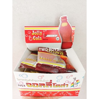 (ขนมยุค 90s) Jolly Cola วุ้นเจลลี่กลิ่นโคล่า (ยกกล่อง)