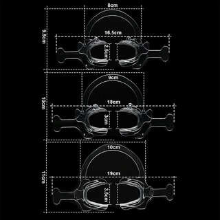 【ddydental】อุปกรณ์ทันตกรรม พร้อมที่เปิดปากพลาสติกใส พร้อมที่จับรูปตัว C สําหรับแก้ม ริมฝีปาก