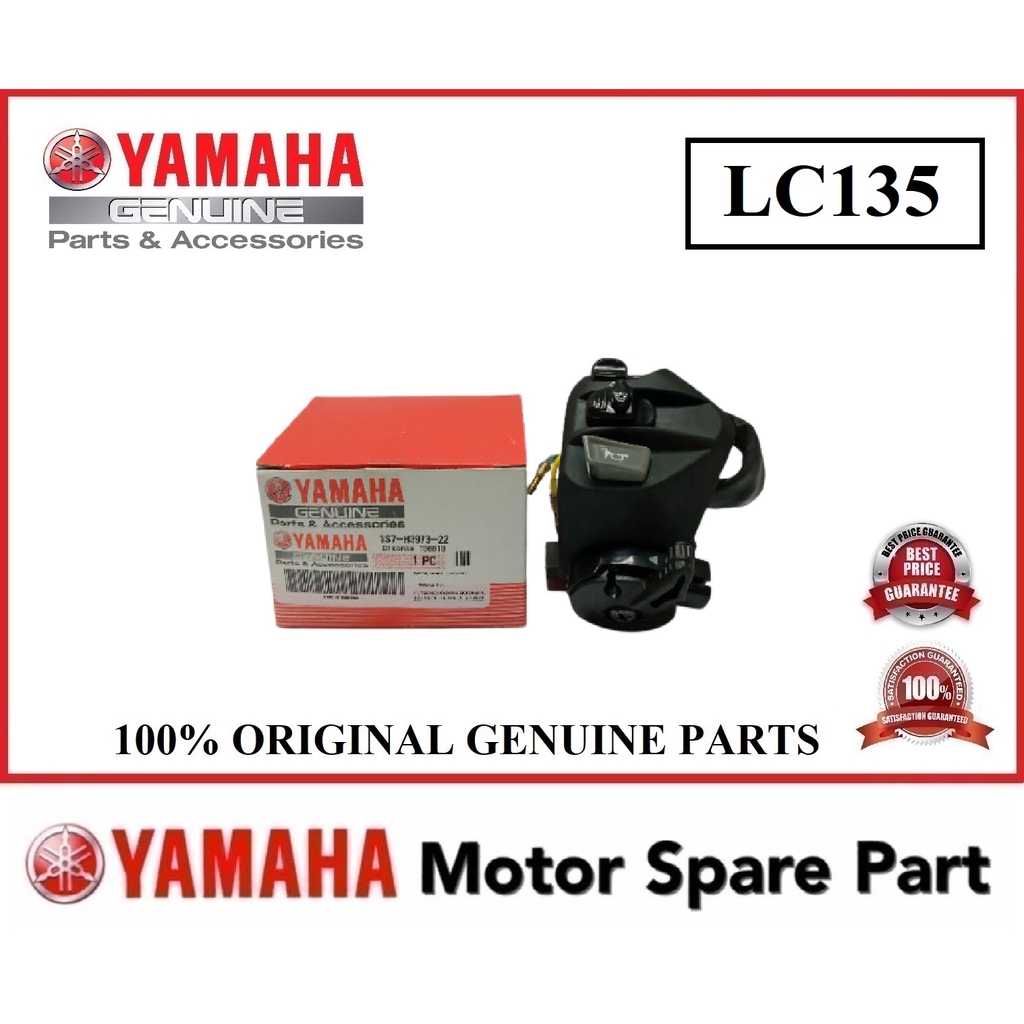 YAMAHA LC135 LH HANDLE SWITCH ASSY // 1S7-H3973-22 / 1KP-H3973-10 SIGNAL SWITCH L/H LH AVANTIZ SOLAR