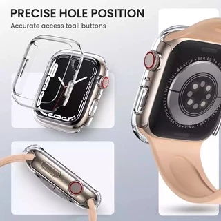 เคสกันรอยรอบ เคส เเข็ง ใส สำหรับ iWatch 10 9 8 42mm 45mm เคส CASE watch 7 44mm 46mm case iwatch