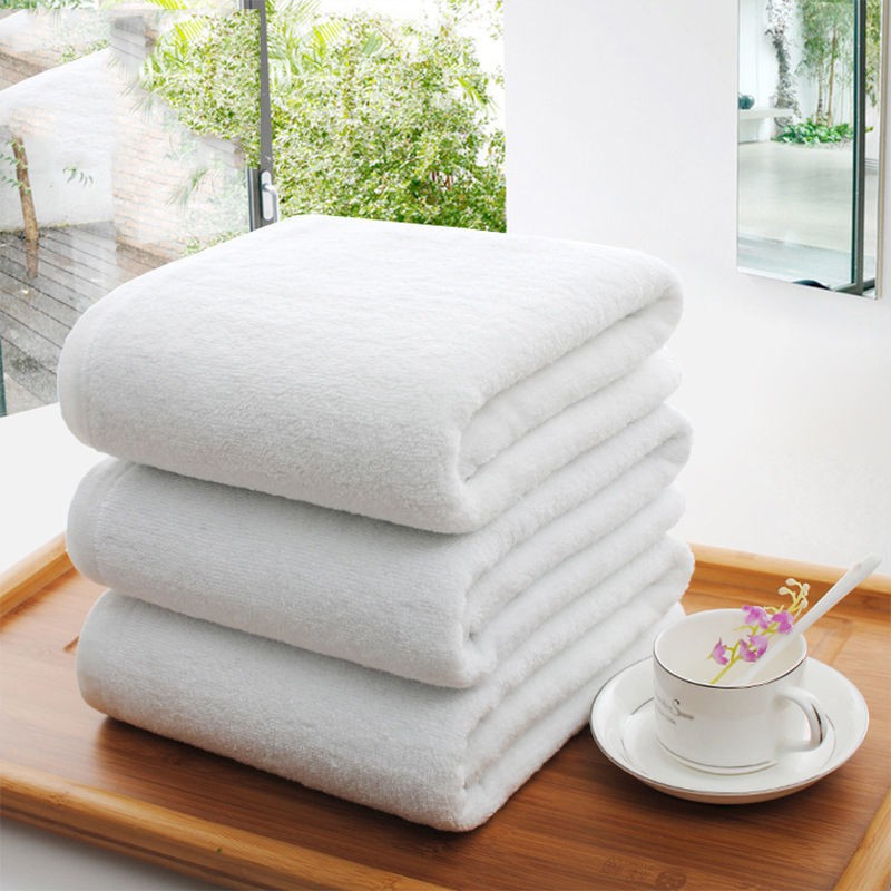 แมสWholesale hotel pure cotton white towel beauty salon thickened large