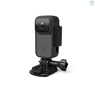 T Sjcam C200 4K กล้องแอคชั่นขนาดมินิ Wifi พร้อมหน้าจอ 1.28 นิ้ว Ips กันน้ํารองรับ 6-Axis รองรับแบตเตอรี่ใบหน้า