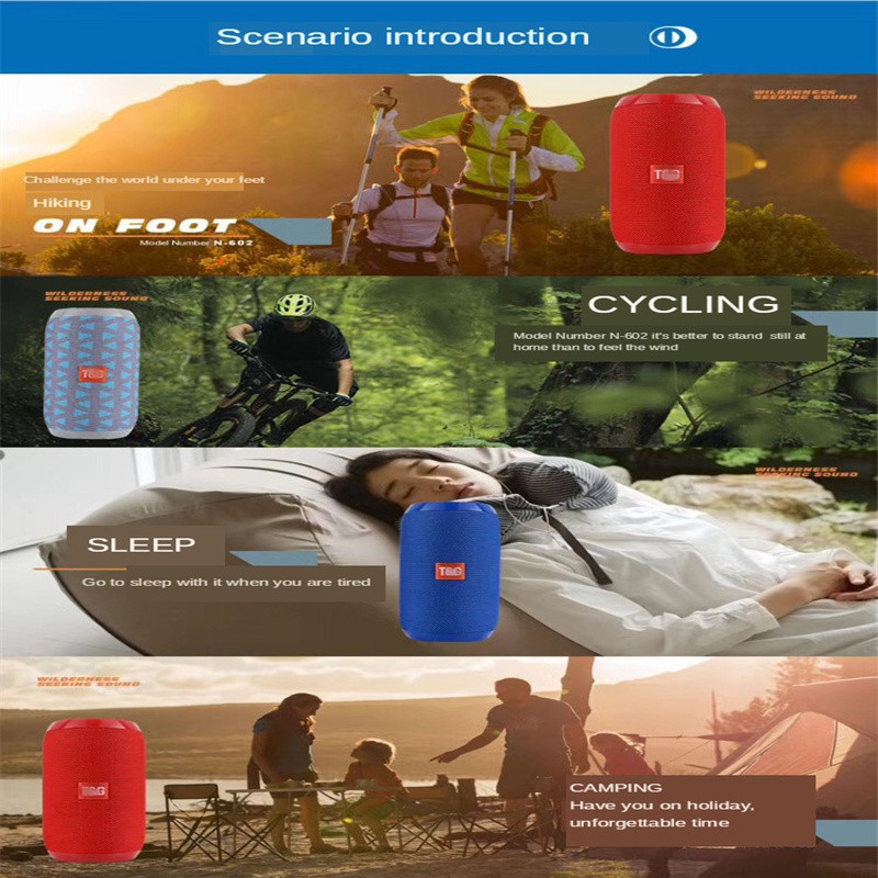 Portable Bluetooth Speaker Outdoor Rechargeable Wireless Speaker Sound ...