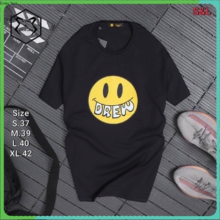 เสื้อยืด DREW ผ้าดี มีป้ายโลโก้ครบ ( ใส่ได้ทั้งชายหญิง ) #เสื้อยืดคอกลม New in.. 🖤🤍