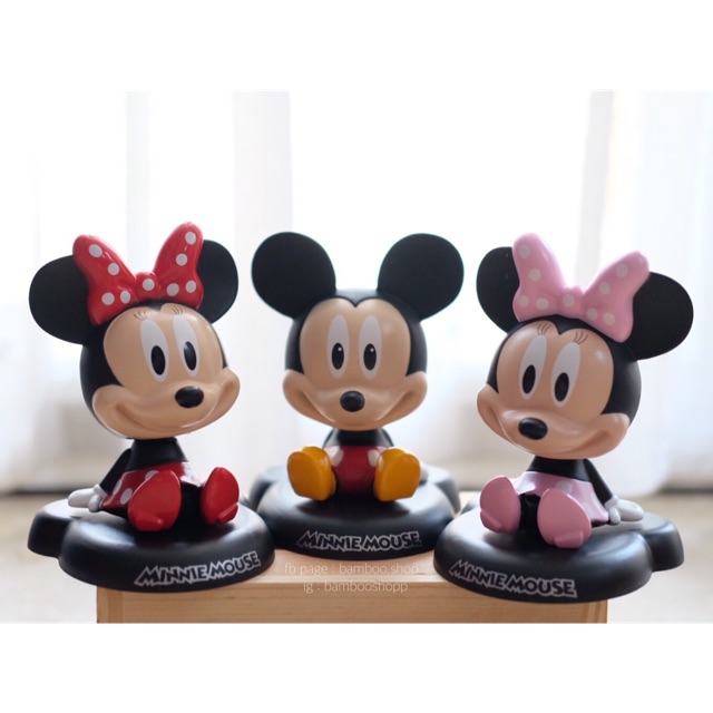 ** ฐานสี่เหลี่ยม ,, โมเดลหัวโยกได้ #Mickey #Minnie