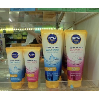 Nivea Sun Super Protect  Daily White Moistมี2 ขนาด 70/180ml ครีมกันแดดสำหรับผิวกาย 180 มล