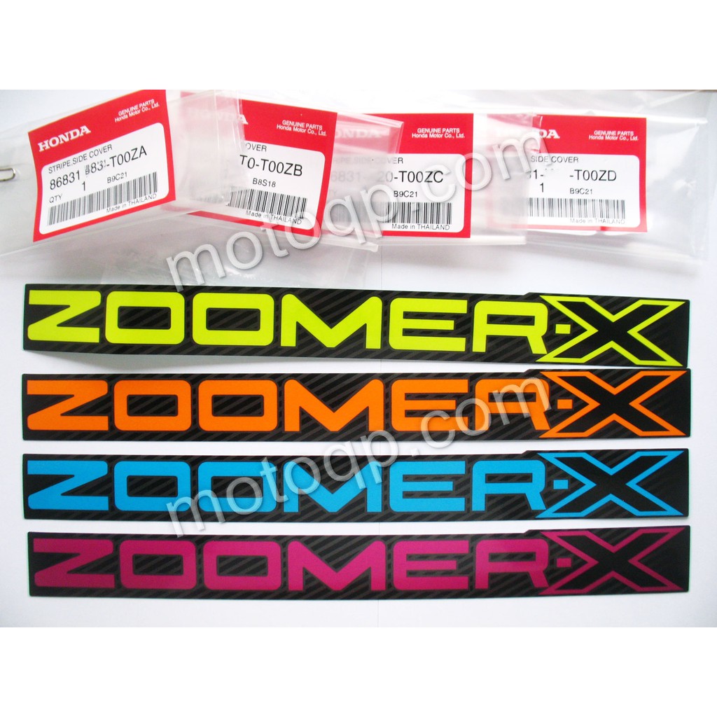 【 แท้ 】 ฮอนด้า สติกเกอร์ ฝาข้าง ZOOMER-X ซูมเมอร์ เอ๊กซ์ สติ๊กเกอร์ฝาข้าง ZOOMER ลายใหญ่ สติ๊กเกอร์ติดฝาครอบข้าง
