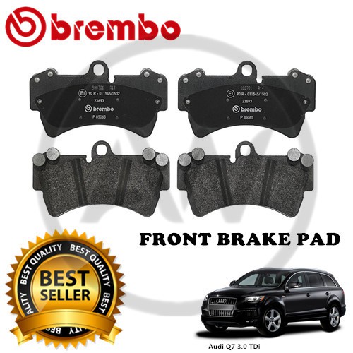 Brembo Audi Q7 4L 3.0 TDi 2006~15 ผ้าดิสเบรคหน้าหลัง