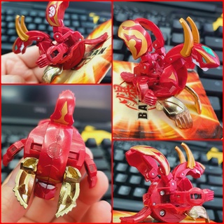 AUTH ของแท้ Bakutech Bakugan RED Gold Dragon Dragonoid Dragoniod มือสอง