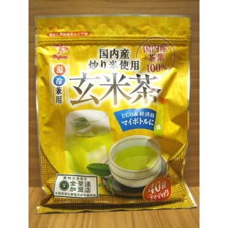 Genmaicha Bagged 3g x 40 bags, 120g, Tea mixed with Roasted Brown Rice and Powdered Green Tea (Matcha), Hot &amp; Cool, Genmaicha Tea bags, Made in Japan, Genmaicha บรรจุถุง 3g x 40 ถุง, ชาผสมข้าวกล้องคั่วและผงชาเขียว (มัทฉะ), ร้อน &amp; เย็น, ถุงชา Genmaicha