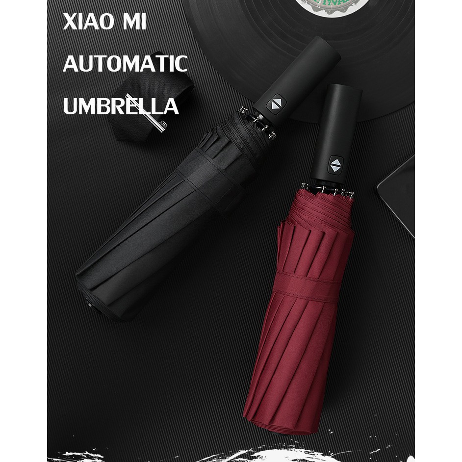 ร่มออโต้ XIAO MI อัตโนมัติ พับได้ สีสันสดใส กันฝน กันแดด กันUV ได้มากกว่า95% 12ก้าน GYP-8312PM