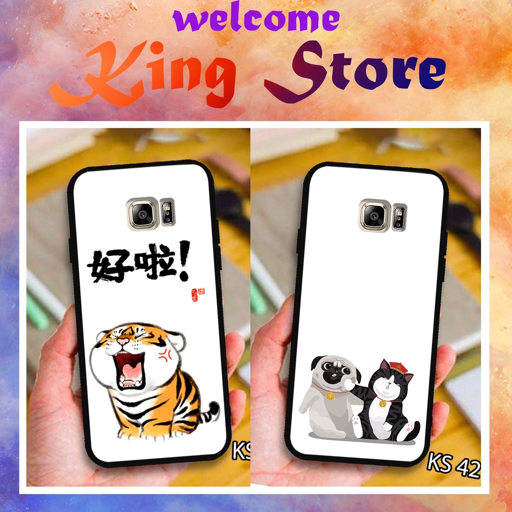 เคส Samsung Galaxy NOTE 3 / หมายเหตุ 4 / หมายเหตุ 5 พร ้ อม Super Cute, Unique, Strange Cat Dog Print _ Kingstore.Hn _ SS NOTE3 / NOTE4 / NOTE5 Case