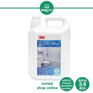 3M - 3เอ็ม ผลิตภัณฑ์ล้างห้องน้ำ สูตรฆ่าเชื้อโรค ฉลากเขียว ขนาด  3.8 ลิตร