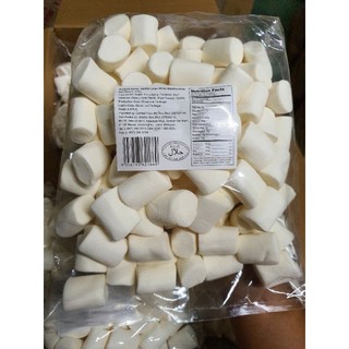 Masmellowมาชเมลโล่สีขาว ลูกใหญ่ ขนาด 500g. (มีฮาลาล)