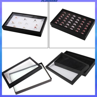 [Flameer2] กล่องโชว์แหวน 36 ช่อง พร้อมฝาปิดใส สําหรับจี้