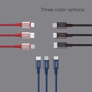 Eloop S9 / S9L / S9M / S9C สายชาร์จ ไนลอนถัก USB Data Cable 2.1A L Cable Micro Type C | Orsen ของแท้100%